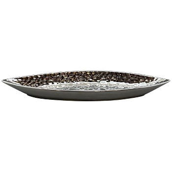 Tablett ArgenT, silber, Dolomite, 38,5x9x3,8 cm