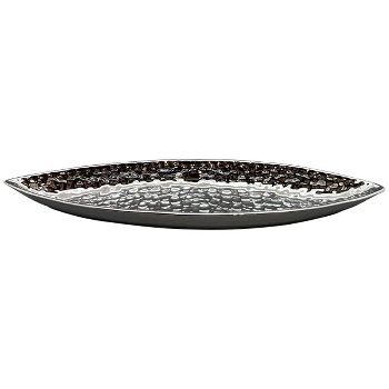 Tablett ArgenT, silber, Dolomite, 49,5x11,5x4,2 cm