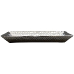 Tablett ArgenT, silber, Dolomite, 29,5x13x3,5 cm