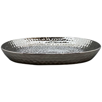Tablett ArgenT, silber, Dolomite, 35x24,5x4,5 cm