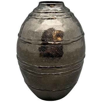 Vase ArgenT, silber, Alu, 16x16x19 cm