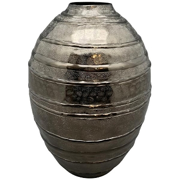 Vase ArgenT, silber, Alu, 22x22x30 cm