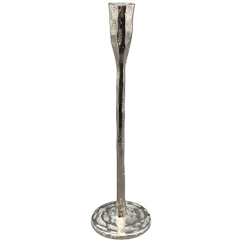 KerzenHalter GROS, silber, Alu, 7x7x26,5 cm