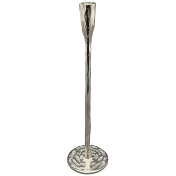 KerzenHalter GROS, silber, Alu, 8x8x32,5 cm