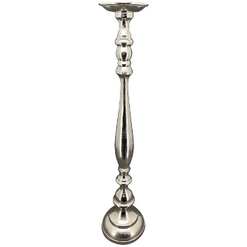 KerzenHalter GROS, silber, Alu, 19x19x86 cm