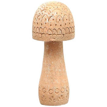 Pilz Dost, natur, Holz, 7,5x7,5x18 cm
