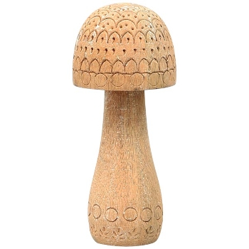 Pilz Dost, natur, Holz, 9,5x9,5x22,5 cm
