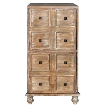 Schrank Bloom, braun, Holz, 60x40x112 cm