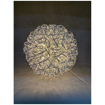 LED Kugel Lumière, silber, Alu, 40x40x40 cm
