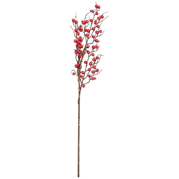 BeerenZweig ArtificialNature, rot, 82 cm