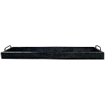 Tablett Bloom, schwarz, Holz/Metall, 75x20x8,5 cm