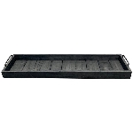 Tablett Bloom, schwarz, Holz/Metall, 75x20x8,5 cm