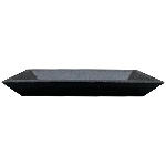 Tablett Bloom, schwarz, Holz, 25x16x3 cm