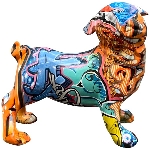 Hund Lilian, Polyresin, 21x11,5x19,5 cm