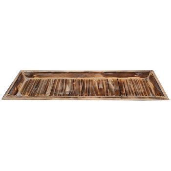 Tablett Bloom, natur, Holz, 60x16,5x3 cm