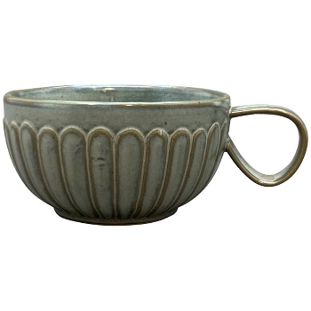 KaffeeTasse couper, grün, Stoneware, 16,7x14x7,3 cm