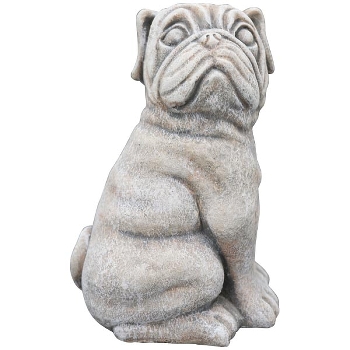 Hund Valo, Zement, 15,5x11,5x23 cm
