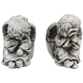 Engel Valo, grau, Zement, 11x11,5x10 cm