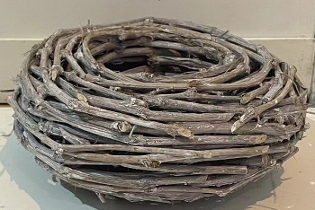 Kranz Willow, Rattan, 25x25x10 cm