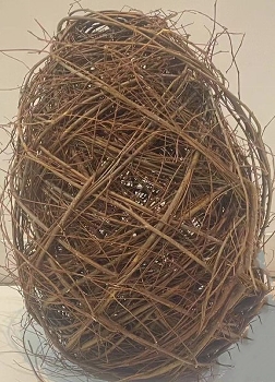 Ei Willow, braun, Rattan, 25x25x43 cm