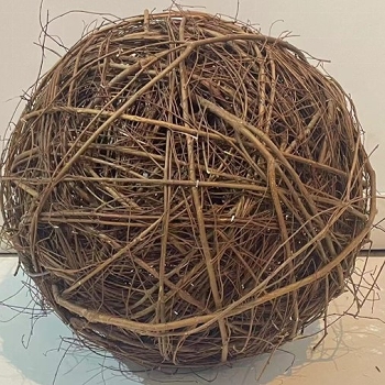 Kugel Willow, braun, Rattan, 30x30x30 cm