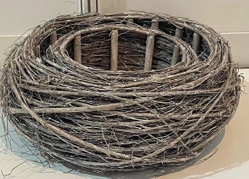 NestSet/2 Willow, braun, Rattan, 36x36x13,5 cm
