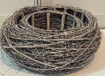 NestSet/2 Willow, braun, Rattan, 36x36x13,5 cm