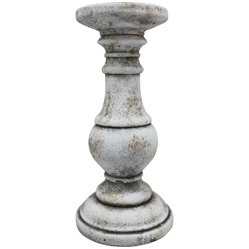 KerzenHalter Valo, grau, Zement, 10,5x23x10,5 cm