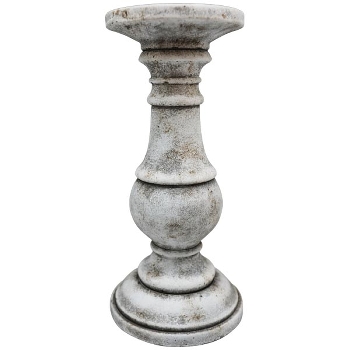 KerzenHalter Valo, grau, Zement, 12,5x27x12,5 cm