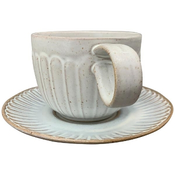 KaffeeTasse couper, grau, Stoneware, 13,5x13,5x7,5 cm