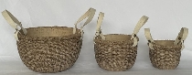Topf DUR, beige, Zement, 26,5x25,5x14,6 cm