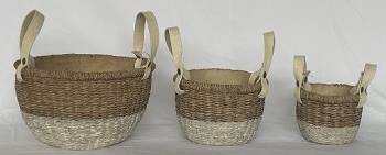 Topf DUR, beige, Zement, 18x17,7x12 cm