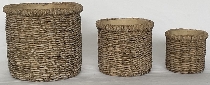 Topf DUR, beige, Zement, 18,3x18,3x16 cm