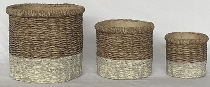 Topf DUR, beige, Zement, 14x14x12 cm