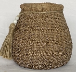 Topf DUR, beige, Zement, 17x16,7x16,5 cm