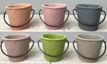 PflanzEimer Moola, Zement, 8,5x8,5x8 cm
