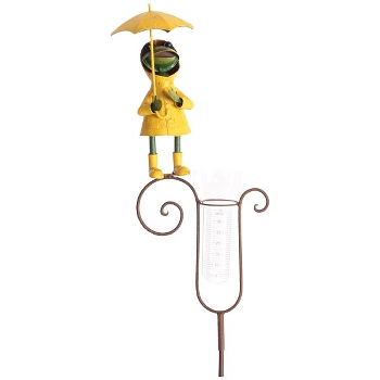RegenMesser Frosch ArtFerro, Metall, 21x12,7x157,5 cm