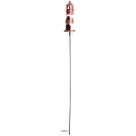 GartenStecker Leuchtturm ArtFerro, Metall, rot, 11,5x11,5x136,5 cm