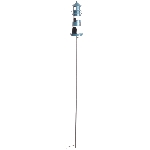 GartenStecker Leuchtturm ArtFerro, Metall, blau, 11,5x11,5x136,5 cm