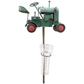 RegenMesser Traktor ArtFerro, Metall, 27x11,5x126 cm