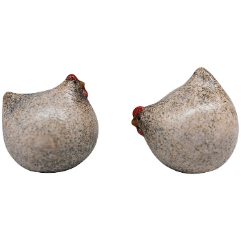 Huhn Marta, weiß, Stoneware, 5,9x5x5,7 cm