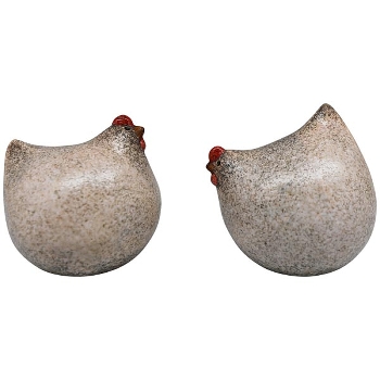 Huhn Marta, weiß, Stoneware, 9,1x7,6x8,5 cm