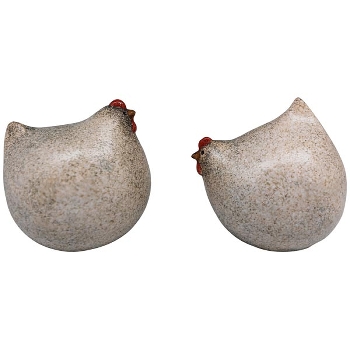 Huhn Marta, weiß, Stoneware, 11,3x9,5x10,6 cm