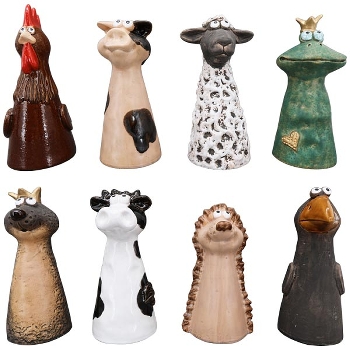 ZaunHocker Tiere Marta, Stoneware, 12x9,1x21,9 cm