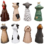 ZaunHocker Tiere Marta, Stoneware, 12x9,1x21,9 cm