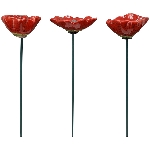 BlumenStecker Marta, rot, Stoneware, 5,1x4,9x41 cm