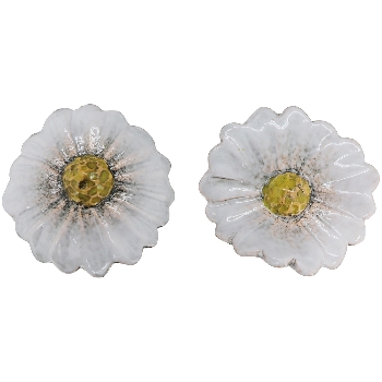 BlumenStecker Marta, weiß, Stoneware, 8,4x8,2x63 cm