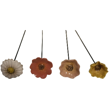 BlumenStecker Marta, Stoneware, 5,8x5,8x42 cm