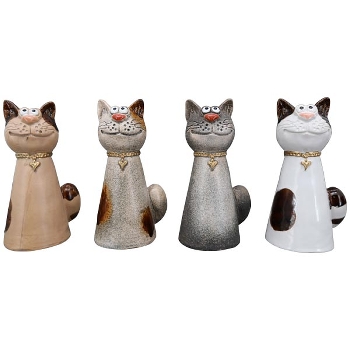 ZaunHocker Katze Marta, Stoneware, 10,4x9,2x20,8 cm