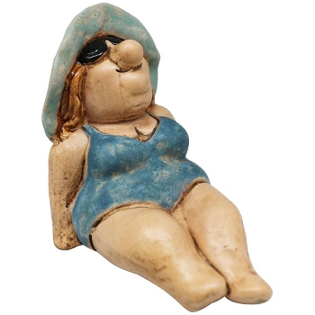 BadeFrau Océan, Stoneware, 12,9x8,3x10,9 cm